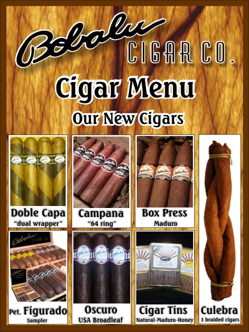 cigar menu new cigars