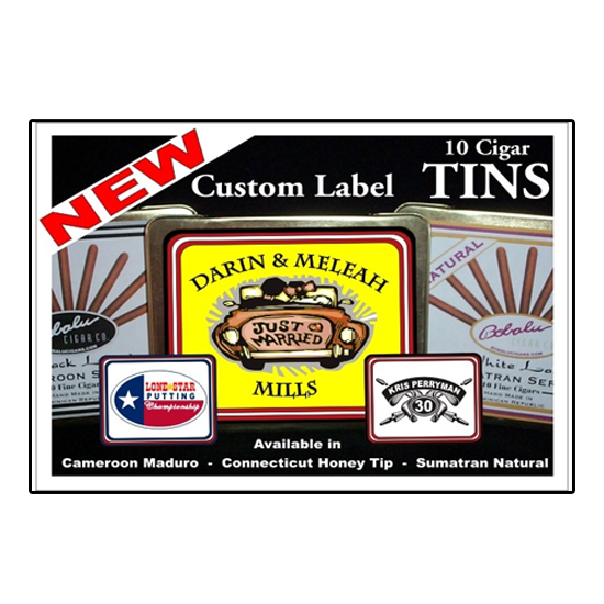 custom label cigars in tins