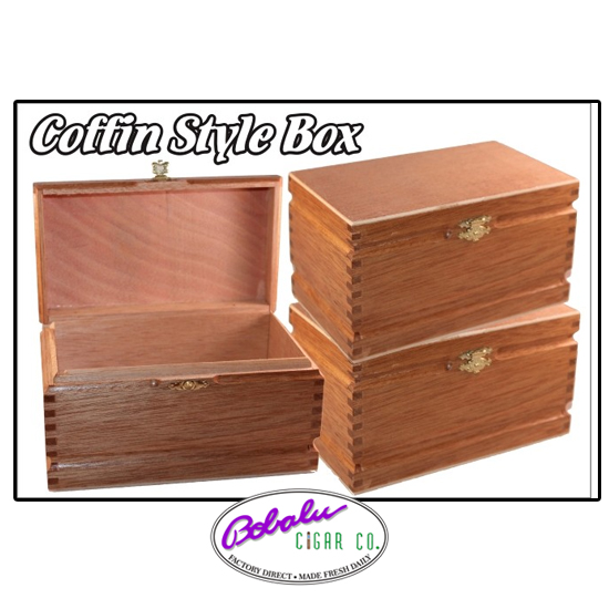 coffin style cigar box
