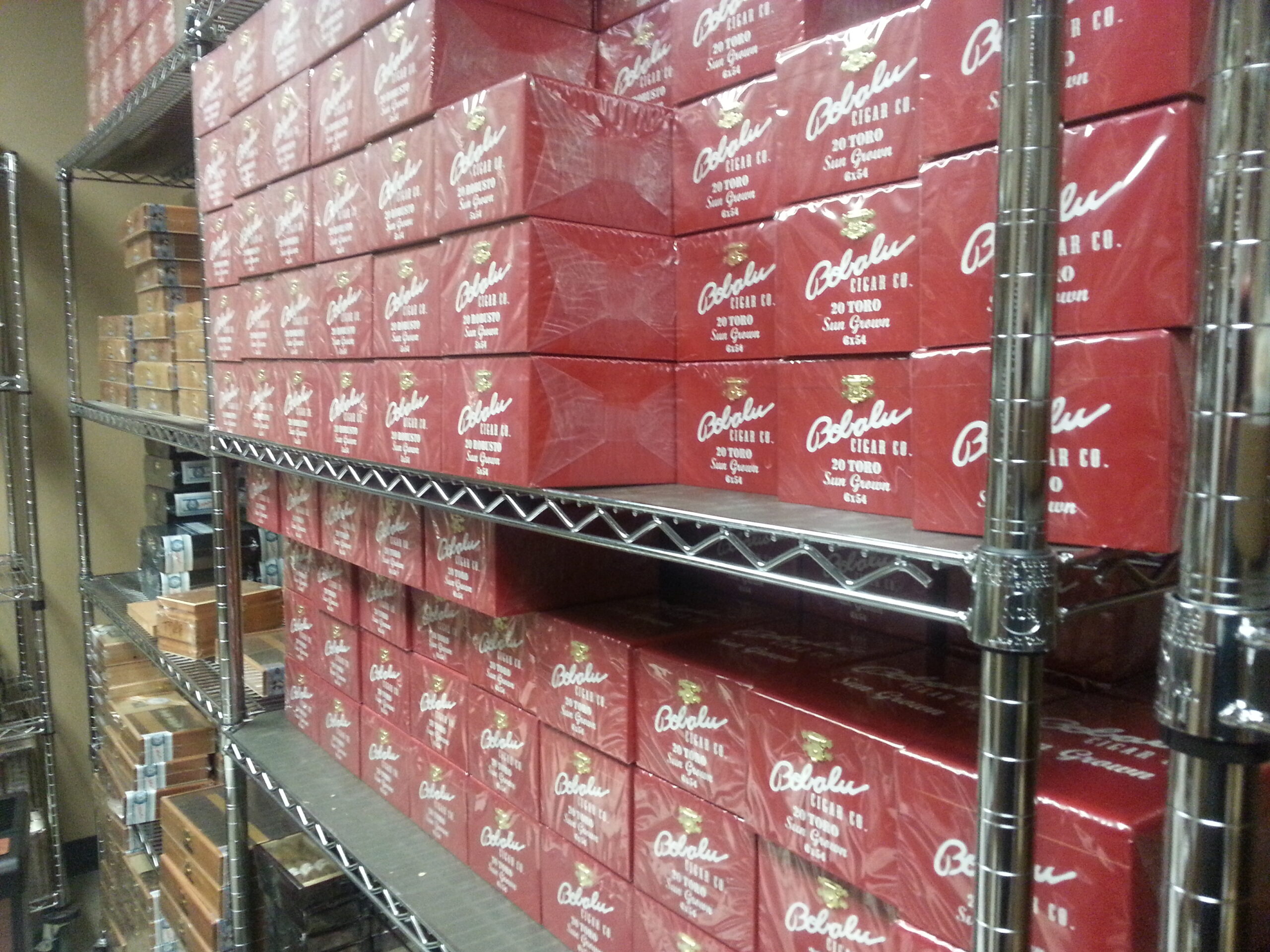 cigar boxes at the cigar factory
