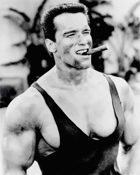 "I'm a stud. I'm ballsy. I don't take no shit from anyone. I smoke my stogie Anywhere I want!" -Arnold Schwarzenegger