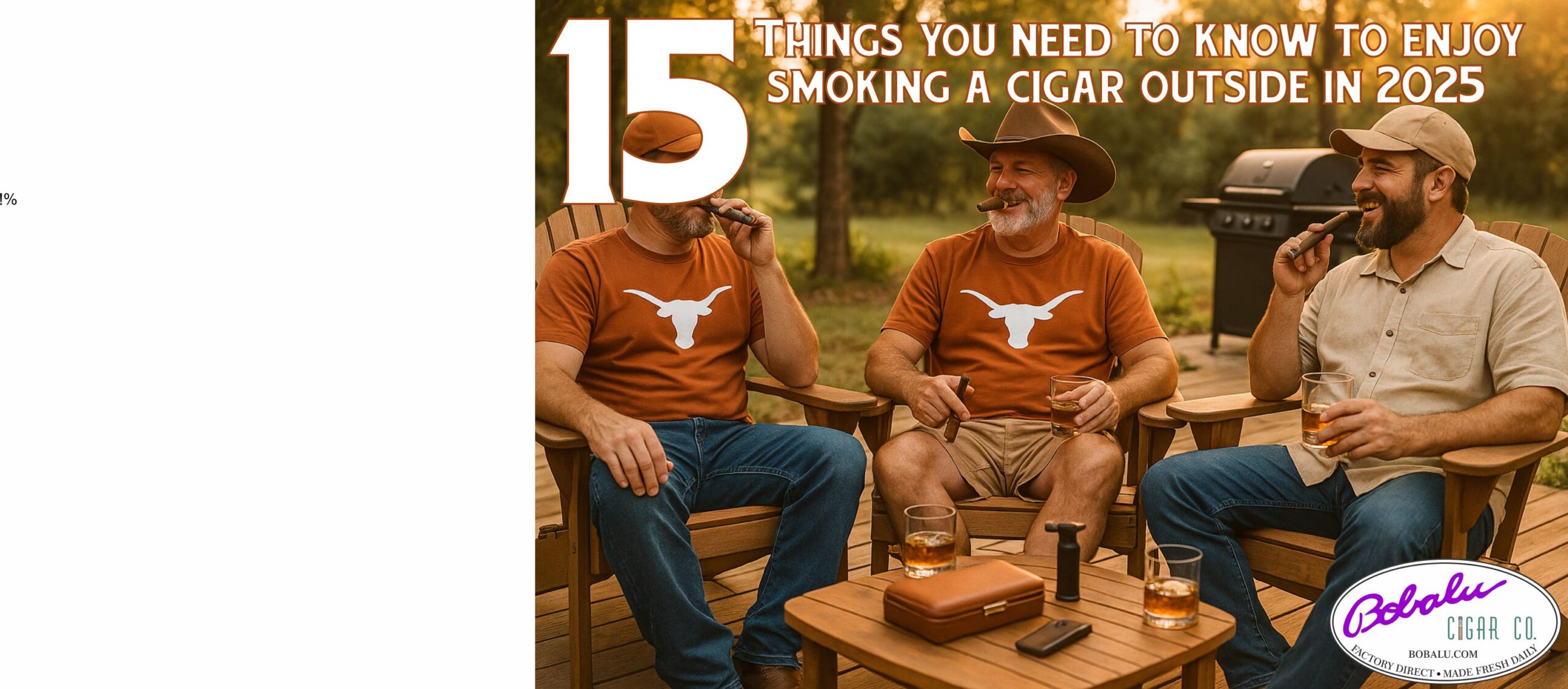 15 tip on smoking cigars outdoors