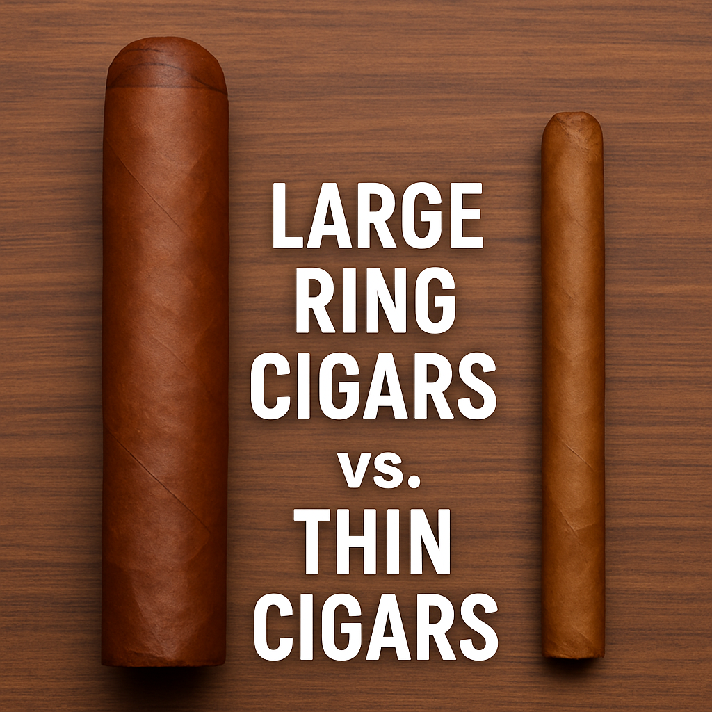 Large Ring Cigars vs. Thin Cigars: Flavor, Differences & The Perfect Fit for You Understanding Cigar Ring Sizes: Large vs. Thin